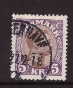 Denmark 1913 King Christian X, 5 KR SG171 fine used - Picture 1 of 1