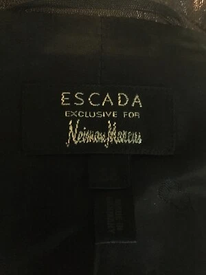 Traje Falda Escada Talla 36 Color Marrón Metálico Foto 1 de 4