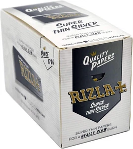 Papel de liar regular para fumar cigarrillos RIZLA SILVER STANDARD 1/10/25/50 o 100 - Imagen 1 de 5