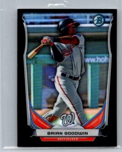 2014 Bowman Chrome #BM-WN3 Brian Goodwin Black Refractor Mini 01/15 - Picture 1 of 2