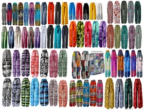 100 PC Indian Ali Baba Hippie Gypsy Baggy Men Women Casual Yoga Harem Pants - Picture 1 of 8