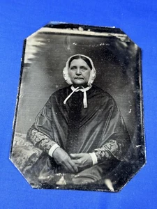 C.1880 Tinte MUJER VICTORIANA ANCIANA 6 7/8" X 5" Limpio - Imagen 1 de 6