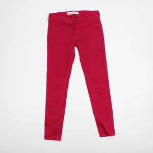 Abercrombie & Fitch Woman Jeans Berry Pink Size 2R 26 ×29 - Picture 1 of 7