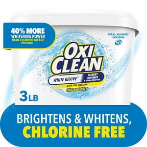 Oxiclean White Revive Blanqueador de Lavandería y Polvo Quitamanchas para Lavandería, 3 Lb - Imagen 1 de 12