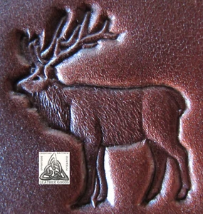 TLF/Midas Large Rack Detailed Elk Deer 1" Leather Stamp 8523 - Picture 1 of 3