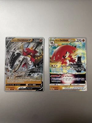 Pokemon 2022 World Championships Hisuian Decidueye V AND VStar 083/189 & 084/189 - Image 1 of 4