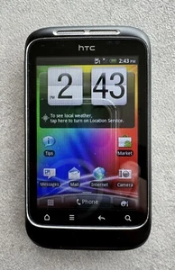 HTC Wildfire S A510e Black 3 Three Network Smartphone Mobile Bundle - Picture 1 of 16