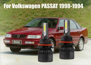 Kit de faros LED para VW PASSAT 1990-1994 9004 HB1 6000K bombillas blancas haz alto-bajo - Imagen 1 de 9