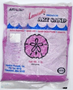 Farbiger Sand 1 Pfund rosa Farbe für Skulpturen, Sandart, Leonardos Kunst-Lor Handwerk - Bild 1 von 2