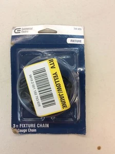Commercial Electric 3ft Fixture Chain Black New (EE2) - Picture 1 of 1