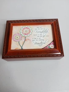 SANKYO Amicizia Portagioie Musicale Legno Marrone GIOCA QUELLO CHE AMICI NUOVO - Foto 1 di 8