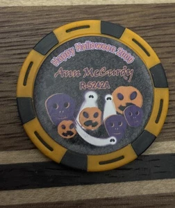 PERSONALE (Ann McCurdy) NCV CC&GTCC casinò poker chip Halloween 2009 - Foto 1 di 2