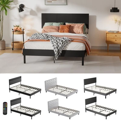 Bettgestell Holzbett Lattenrost Einzelbett/Doppelbett Jugendbett Hotelbett Kopf - Bild 1 von 4