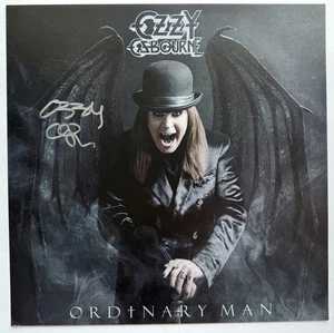Ozzy Osbourne signed Album flat w/ Ordinary man vinyl lp beckett coa - Picture 1 of 12