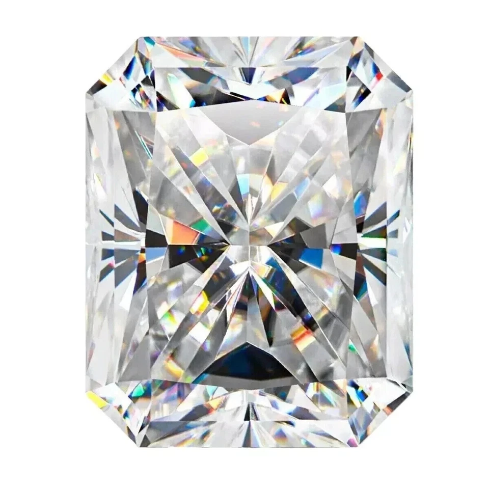 8.47 Carat GRA Certified Loose Moissanite Radiant Cut Stones D VVS1 14 x 10 mm - Image 1 of 4