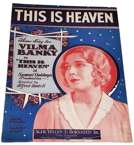 This is Heaven Vinma Kanky Jack Yellen 1929 Sheet Music TK2-SM3 - Bild 1 von 1