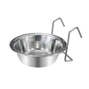 Pet Bowl Stainless Steel Hanging Food Water Bowls Bird Cage Feeder for Birds,... - Picture 1 of 6
