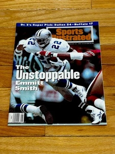 1/31/94 NEWSSTAND Sports Illustrated Magazine Emmitt Smith Unstoppable NM! - Picture 1 of 4