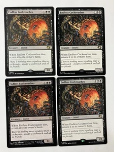 Magic The Gathering MTG Endless Cockroaches X4 Rare Black Creature NM - Picture 1 of 6