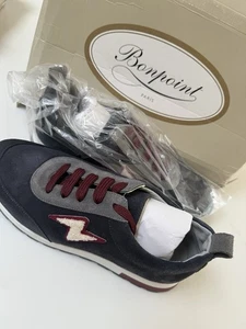 BONPOINT Kids Suede sneakers Trainers Blue UK 5 / EU 38 (Damaged Box) RRP £150 - Picture 1 of 6