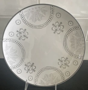 Baum PHARA 10 1/2" Dinner Plate(s) GREY on White - Picture 1 of 4