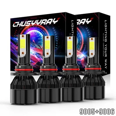 For 1999-2000 2001 2002 2003 Lexus RX300 White LED Headlights High/Low Beam 4x - Image 1 of 4