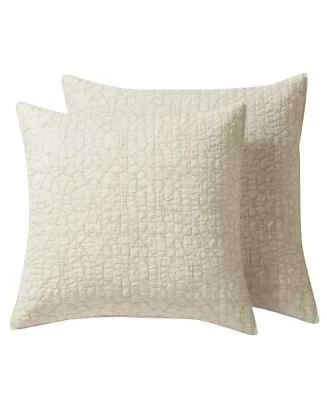 Homthreads Beckett Euro Sham - Juego de 2 - Crema Foto 1 de 4
