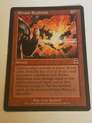 Erratic Explosion -  Magic the Gathering MTG Onslaught Single Card - Image 1 of 2