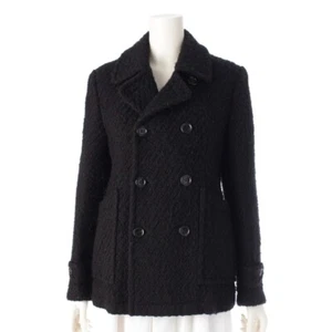 tricot COMME des GARCONS 05AW tweed Vintage double-breasted pea coat Jacket ... - Picture 1 of 17