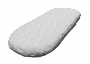 SUZY Microfibre Hypoallergenic Moses Basket Mattress 74 x 28 x 4cm Thick OVAL  - Picture 1 of 7