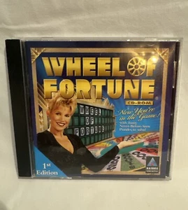 Wheel of Fortune CD ROM Game PC 1998 1st Edition Hasbro Vintage New Sealed - Picture 1 of 4