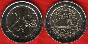 Belgium 2 euro 2007 "TOR - Treaty of Rome" BiMetallic UNC - Picture 1 of 1