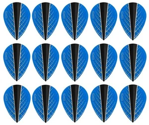 5 New Sets Harrows Quantum X Pear Dart Flights - Ships w/ Tracking - Blue - Picture 1 of 1