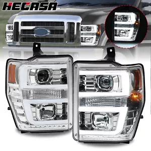 For 2008 2009 2010 Ford F250 F350 F450 LED Projector Headlights Headlamps - Foto 1 di 23