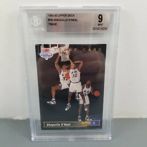 SHAQUILLE O'NEAL 1992-93 UD NBA Draft Pick RC TRADE CARD #1B BGS 9 MINT 🔥🏀 - Picture 1 of 2