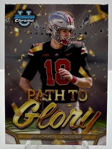 2024 Bowman University Chrome - Path to Glory #PG-11 Will Howard (RC) - Foto 1 di 2