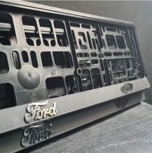 New X2 Ford Number Plate Surrounds Holders Frames For Any Ford . - Picture 1 of 5