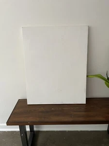 Primed — 24”x 30” Hand Stretched Cotton Canvas Off-White. - Picture 1 of 5