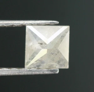 Natural Loose Princess Cut Diamond Grey Color 0.36 CT 4.0MM princess cut diamond - Picture 1 of 9
