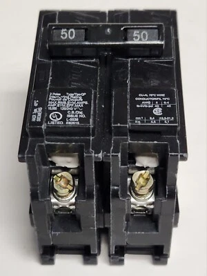SIEMENS Q250 2 Pole 50 AMP Type QP Plug IN Circuit Breaker 120 240 VAC - Image 1 of 4
