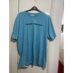 Tom Tailor Men's T-Shirt 3XL Blue Cotton Short Sleeve Pullover Crew Neck - Picture 1 of 4