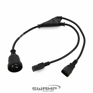 Powermaster IEC Y-Cord C13 C14 and Mains Socket - Foto 1 di 2