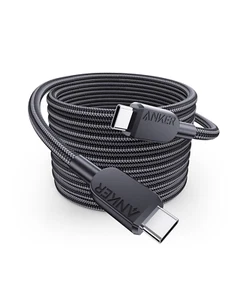 Anker 240W USB-C to USB-C Cable, 10 ft Double Braided Nylon Type C Charging For - Picture 1 of 1