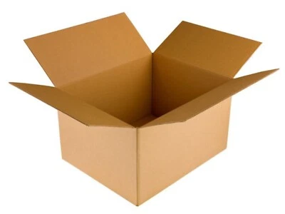 BENOLI Faltkartons 350x200x300 mm B-welle einwellig 400g/m2 Versandkartons Karton Braun