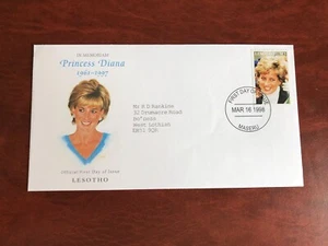 LESOTHO 1998 FDC PRINCESS DIANA MEMORIAM 01 - Picture 1 of 1