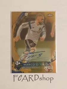 Marco Di Vaio 2014 Topps Chrome MLS Soccer Autograph Limited 50 Card - Zdjęcie 1 z 2