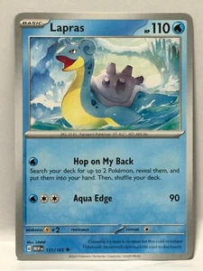 Pokemon Scharlachrot Violett 151 131/165 Lapras - Bild 1 von 1