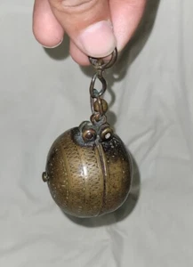 Antique Collectible Rare Early Period Brass Betel Lime Box Chunadani Indian Art - Picture 1 of 8