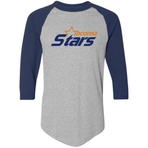 Tacoma Stars Raglan Shirt 3/4 Sleeve Colorblock | MISL Soccer - Picture 1 of 4