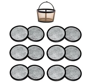 4-Cup Permanent Coffee Filter & 12 Water Filters for Mr. Coffee Coffeemakers - Picture 1 of 2